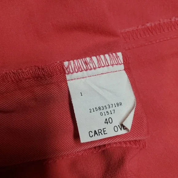 Vintage Polo Ralph Lauren Tyler Short Mens Size 40 Coral Pink Chino Pleated - Picture 4 of 8